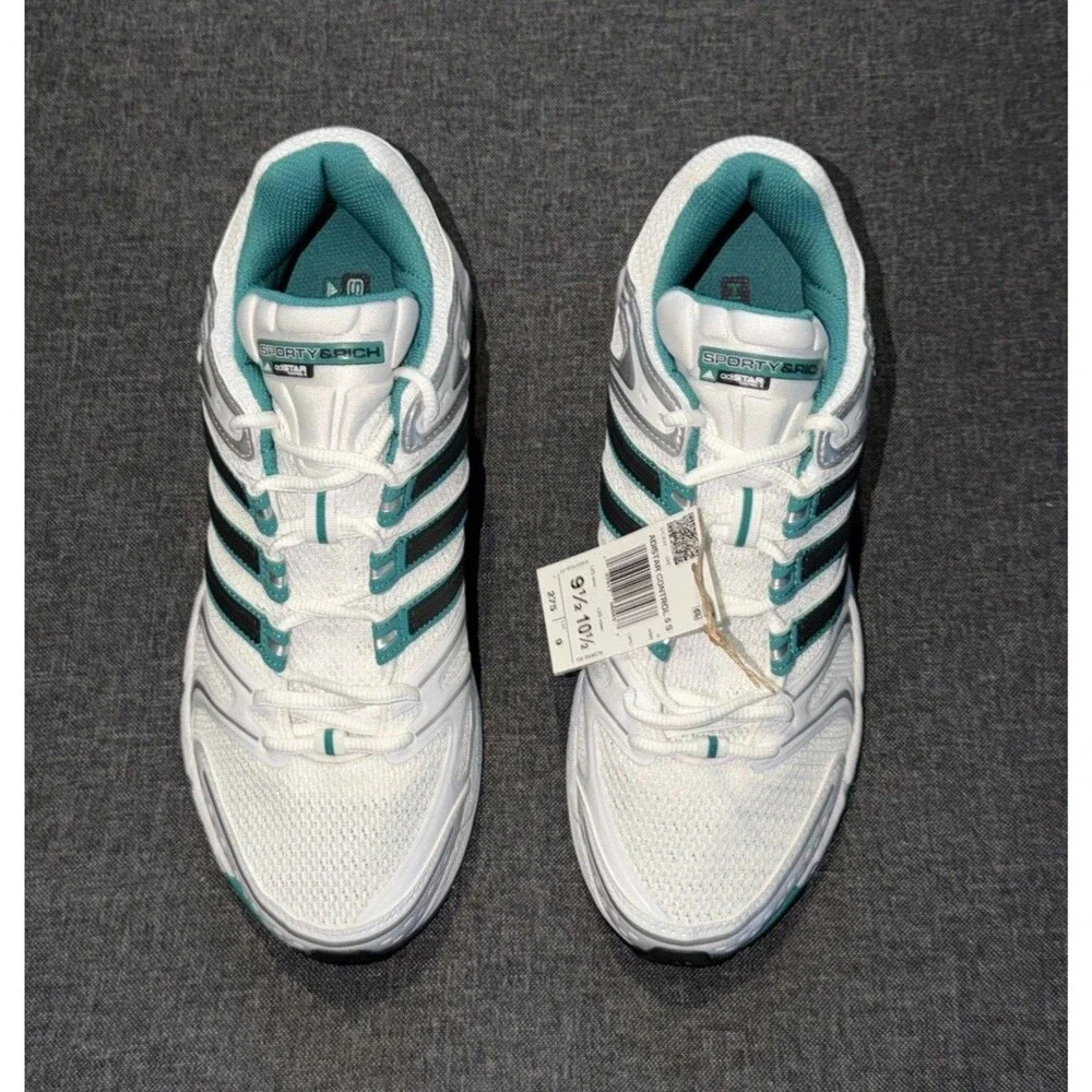NWT adidas Sporty & Rich Adistar Control 5 Cloud White Pure Teal Sneakers IH9707